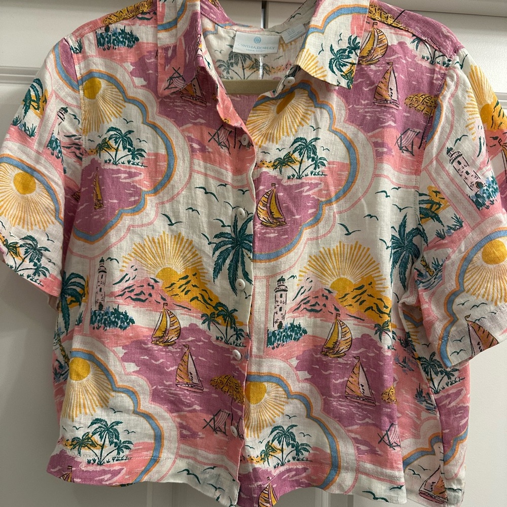 Linen Button Down